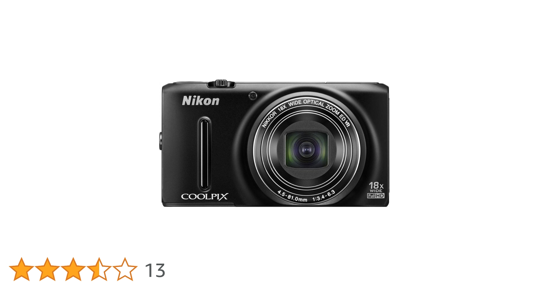 Nikon ニコン COOLPIX S9400 ブラック Nikon COOLPIX S9400 18.1MP Digital Camera - Black for sale